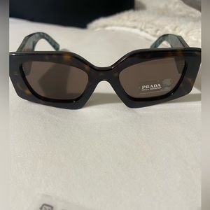 Prada 2AU06B Tortoise sunglasses dark brown